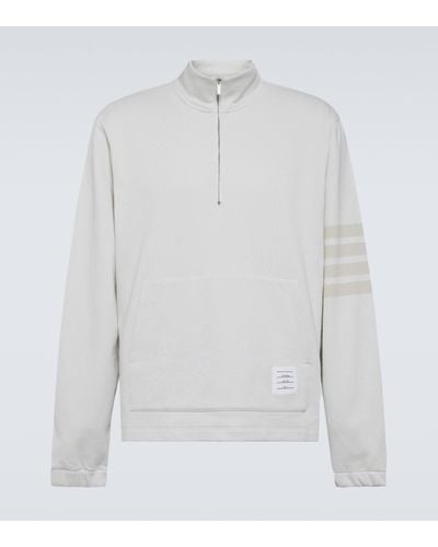 Thom Browne Sweat-shirt en coton - Blanc