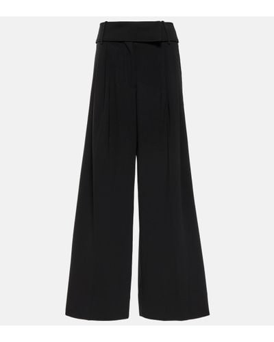 Proenza Schouler Wide-leg Crepe Trousers - Black