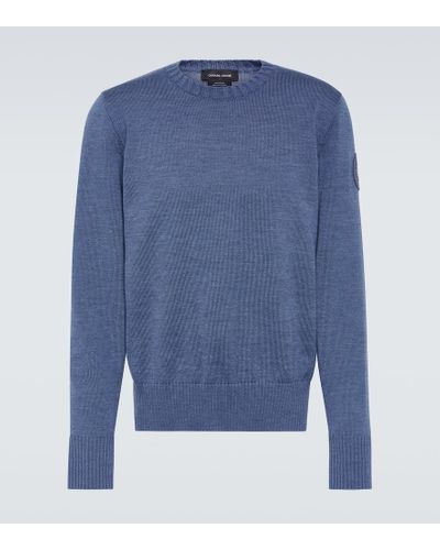 Canada Goose Rosseau Crewneck Wool Sweater - Blue