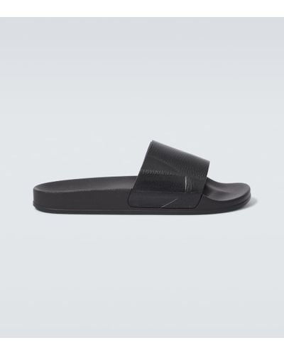 Frescobol Carioca Humberto Leather Slides - Black