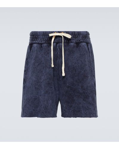 Les Tien Cotton Jersey Shorts - Blue