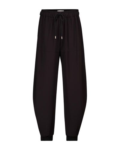 Chloé High-rise Tapered Trousers - Black