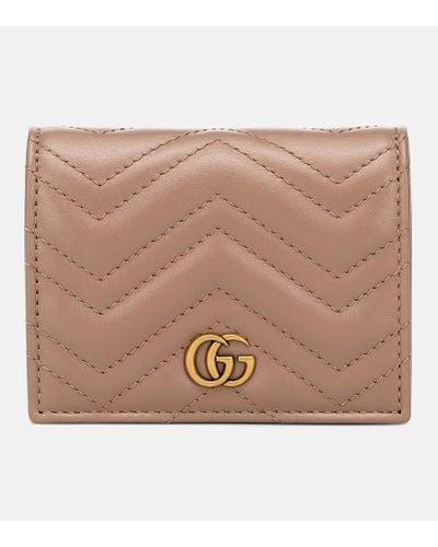 Gucci GG Marmont Bi-fold Quilted-leather Cardholder - Multicolor