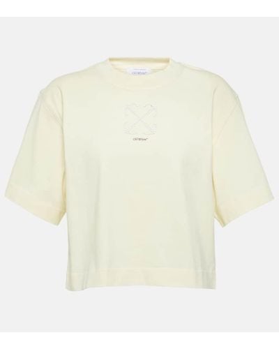 Off-White c/o Virgil Abloh T-Shirt aus Baumwolle - Weiß