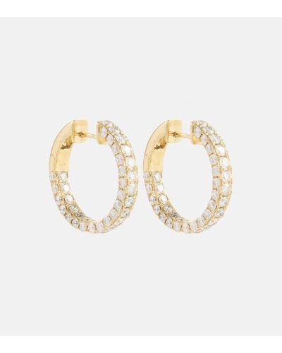 SHAY Ohrringe aus 18kt Gelbgold mit Diamanten - Weiß