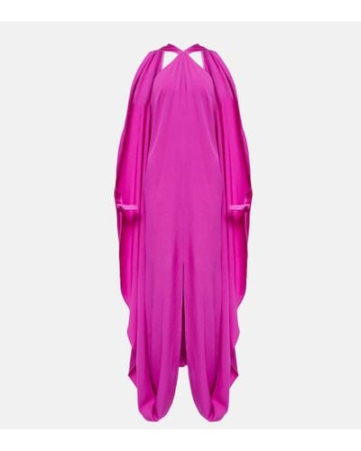 ‎Taller Marmo Robe Murcielago aus Crepe - Pink