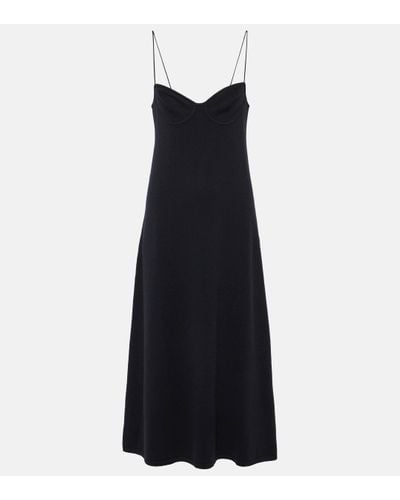 Lisa Yang Ally Cashmere Midi Dress - Black