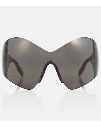Balenciaga Mask Butterfly Sunglasses - Grey