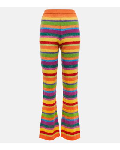Marni Striped Knit Pants - Yellow