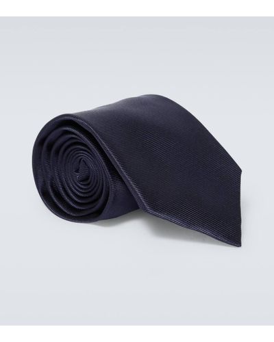 Tom Ford Krawatte aus Seiden-Twill - Blau