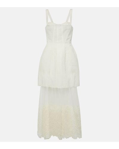 Jonathan Simkhai Callan Lace-trimmed Maxi Dress - White