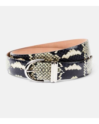 Khaite Bambi Snake-effect Leather Belt - Multicolour