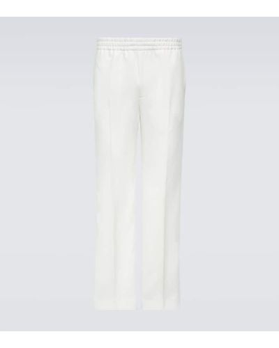 Gucci Pantaloni regular a vita bassa - Bianco