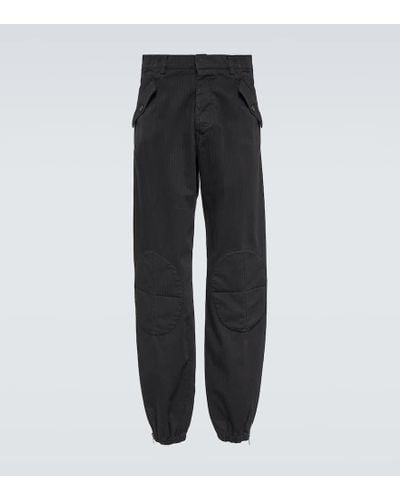 Winnie New York Pantalones de algodon con rodilleras - Negro