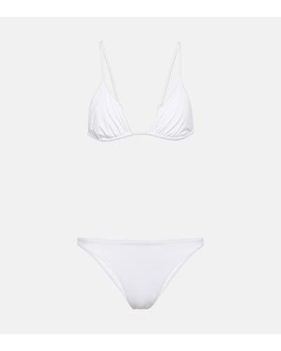Wardrobe NYC Triangle Bikini - White
