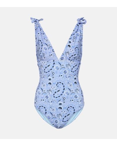 Etro Paisley Swimsuit - Blue
