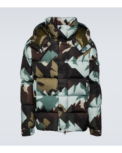 Moncler Mosa Printed Down Jacket - Multicolour