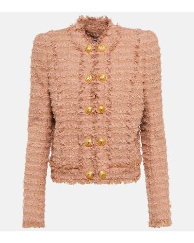 Balmain Tweed Jacket - Natural