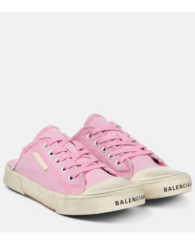 Balenciaga Sneakers Paris Mule aus Canvas - Pink