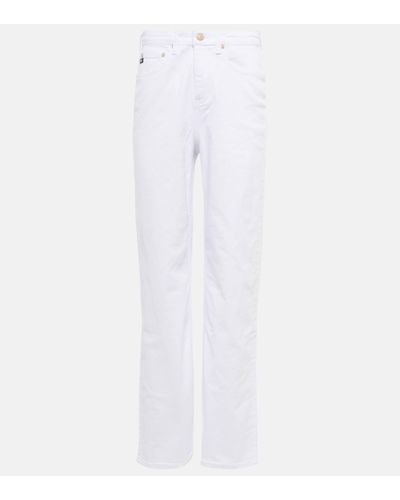 AG Jeans Jean ample a taille haute - Blanc