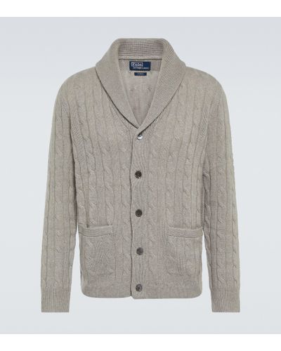 Polo Ralph Lauren Cable-knit Cashmere Cardigan - Gray