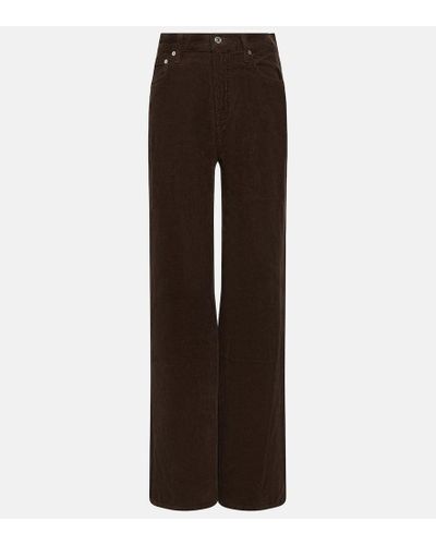 Citizens of Humanity Wide-leg Corduroy Pants - Brown