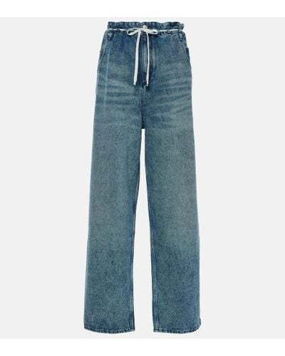 Isabel Marant Jeans anchos Jordy - Azul