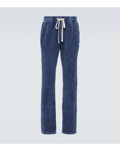 Les Tien Cotton Jersey Sweatpants - Blue