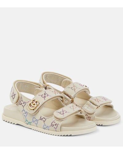 Gucci Sandal With Double G - White
