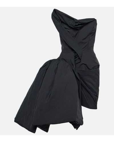 Maticevski Nucleus Asymmetric Bustier Minidress - Black