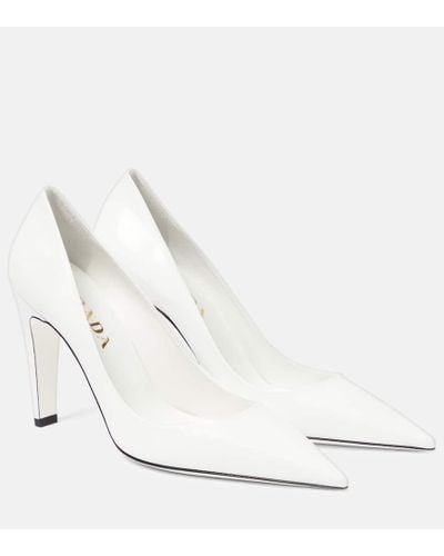 Prada Pumps aus Leder - Weiß