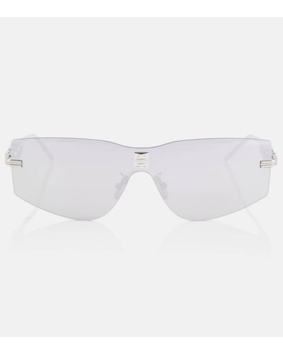 Givenchy Lunettes de soleil rectangulaires 4Gem - Métallisé