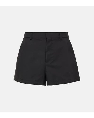 Gucci Shorts tecnicos de gabardina - Negro
