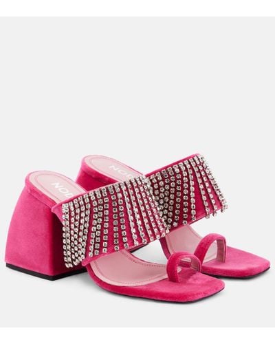 NODALETO Bulla Preston Leather Sandals - Pink