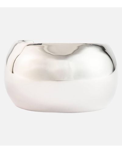 Jennifer Fisher Bracelet Globe en plaque or 14 ct - Blanc
