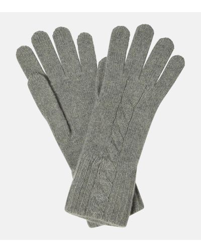 Loro Piana Napier Cashmere Gloves - Grey