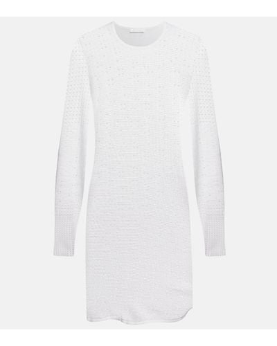 Chloé Chloe Wool, Cashmere And Silk Minidress - White
