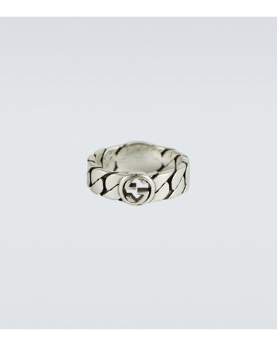 Gucci Ring Interlocking G aus Sterlingsilber - Weiß