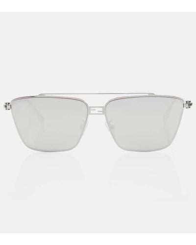 Fendi Cat-Eye-Sonnenbrille Baguette - Weiß