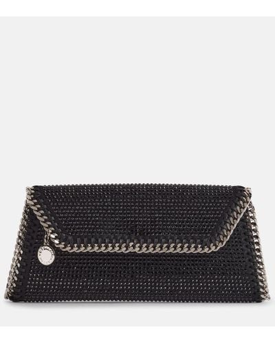 Stella McCartney Falabella Embellished Clutch Bag - Black