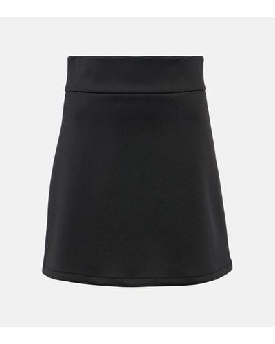 Max Mara Varna A-line Neoprene Miniskirt - Black