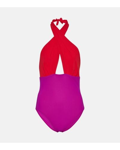 Karla Colletto Mabel Colorblocked Swimsuit - Pink