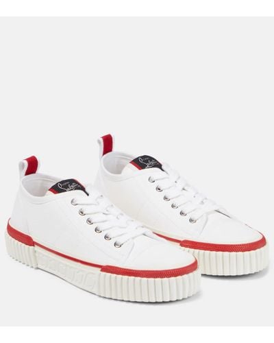 Christian Louboutin Sneakers Pedro in canvas - Bianco