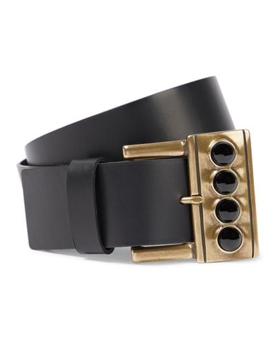 Etro Embellished leather belt - Negro