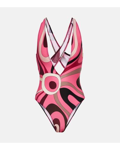 Emilio Pucci Printed Swimsuit - Pink