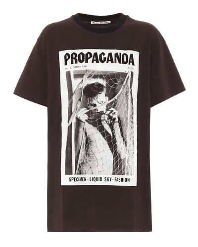 Acne Studios T-Shirt Propaganda Magazine - Schwarz