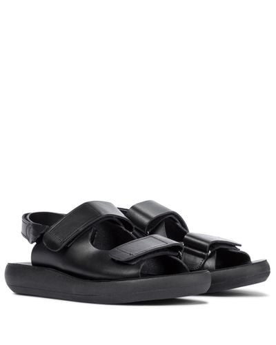 Ancient Greek Sandals Sandalias Olympia Comfort de piel - Negro