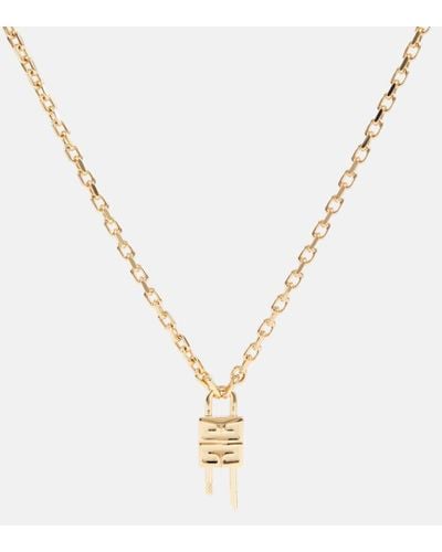 Givenchy 4g Padlock Necklace - Metallic