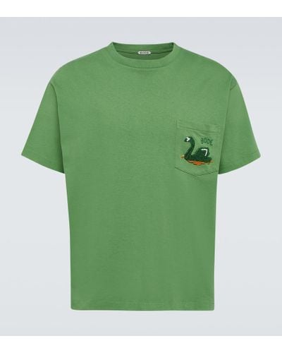 Bode Swan Cotton Jersey T-shirt - Green