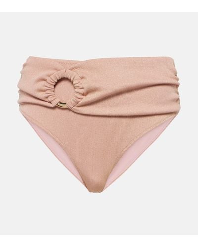Alexandra Miro Dorit Ring-detail Bikini Bottoms - Natural